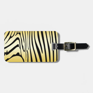 Zesty Zebra Yellow Gepäckanhänger