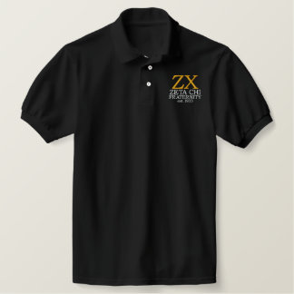 Zeta Chi bestickt Polo