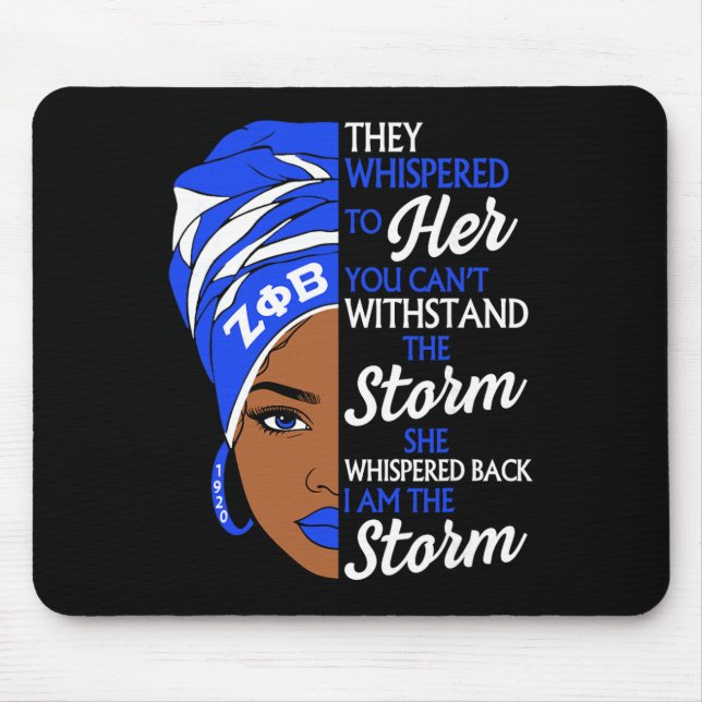 Zeta Phi Beta Schwesternschaft, Schwarze Geschicht Mousepad (Vorne)