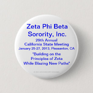Zeta Phi Beta Sorority, Inc., 29. jährliche Button
