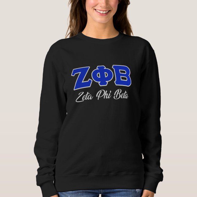 Zeta Phi Beta Studentinnenverbindung Paraphernalia Sweatshirt (Vorderseite)
