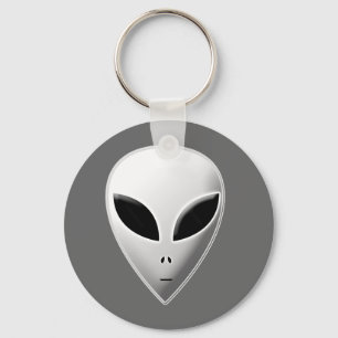 Zeta Reticulan Roswell grauer Schlüsselanhänger