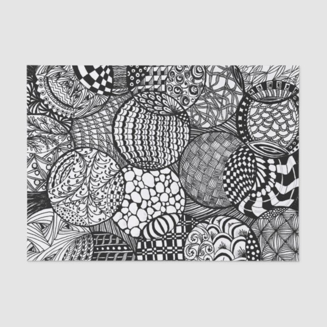 Zettelpapier für gezogene Designs Seidenpapier (Vorderseite)