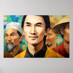 Zeuge des Glaubens und des Mutes: Vietnamesen Märt Poster