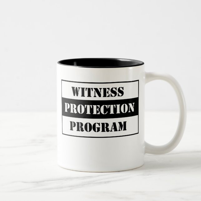 Zeuge-Schutz Zweifarbige Tasse (Rechts)