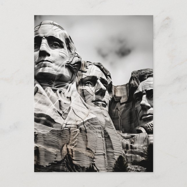 Zeuge von Mount Rushmore's Grandeur #14 Postkarte (Vorderseite)