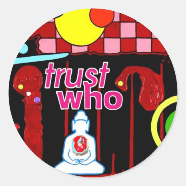 "Zeugenaussage" Runder Aufkleber (Vorderseite)