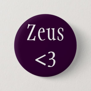 Zeus <3 König des griechischen Pantheons Button