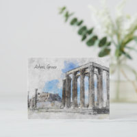 Zeus-Athen-Tempel - Vintage Griechen