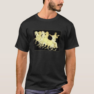 Zeus auf Wagen mit Donner und Pferden T-Shirt