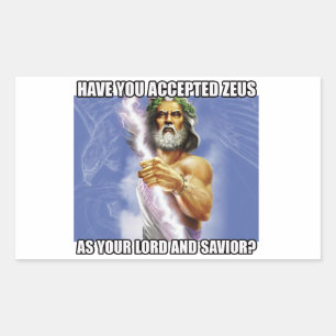Zeus-Aufkleber Rechteckiger Aufkleber