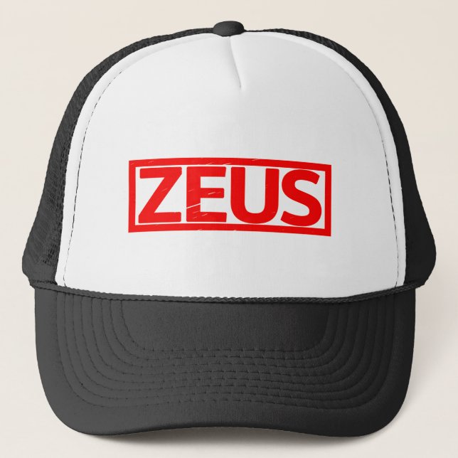 Zeus-Briefmarke Truckerkappe (Vorderseite)