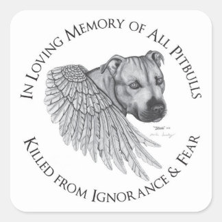 Zeus Engel Quadratischer Aufkleber