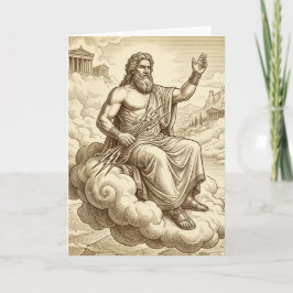 Zeus Griechische Mythologie Grußkarte Karte