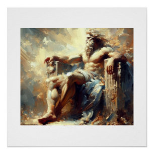 Zeus Griechischer Gott aller, Poster