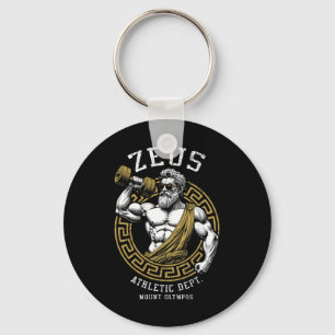 Zeus Gym Athletic Department Funny Greece God Work Schlüsselanhänger