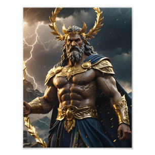 Zeus Jupiter Römischer griechischer Gott Fotodruck