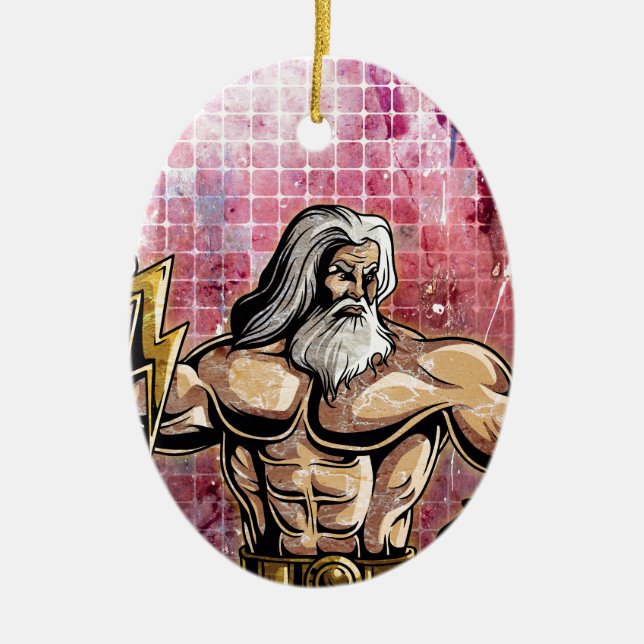 Zeus Keramik Ornament (Vorne)