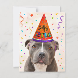 Zeus Rettungshund Happy Birthday Postkarte