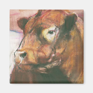 Zeus Rot umgeschnallter Galloway Stier 2006 2 Magnet
