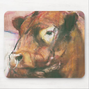 Zeus Rot umgeschnallter Galloway Stier 2006 2 Mousepad