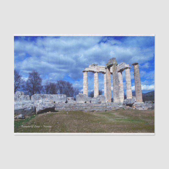 Zeus-Tempel - Nemea Seidenpapier (Vorderseite)