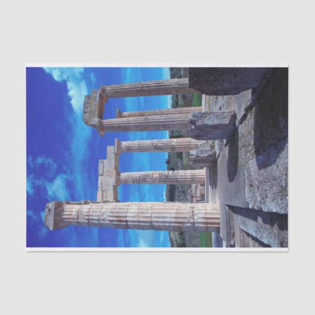 Zeus-Tempel - Nemea Seidenpapier (Vorderseite)