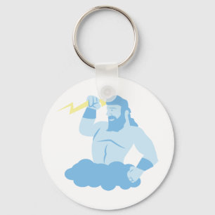 Zeus und Erleuchtung Schlüsselanhänger