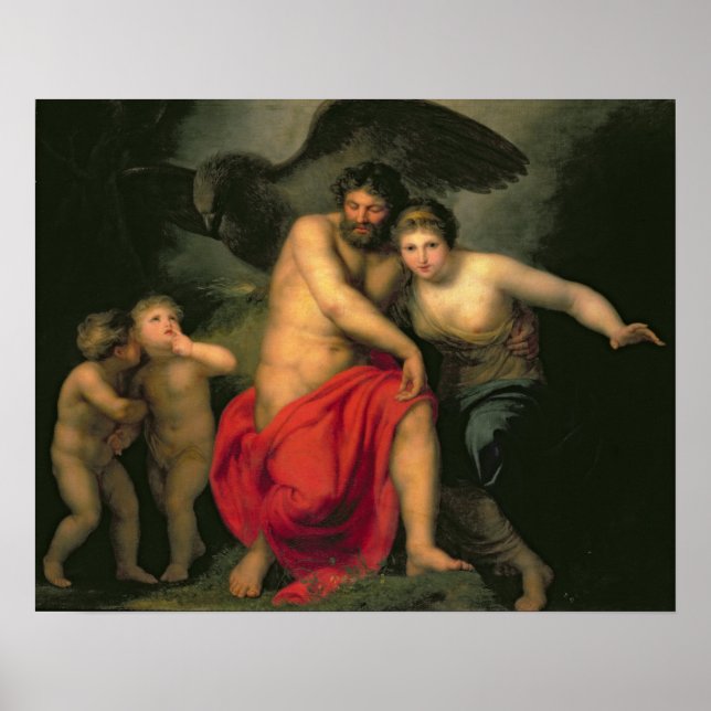 Zeus und Hera auf dem Monte Ida, 1775 Poster (Vorne)