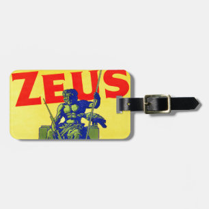 Zeus - Vintage Poster Design Gepäckanhänger