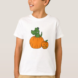 ZF-, Alligator in einem Kürbis-Shirt T-Shirt