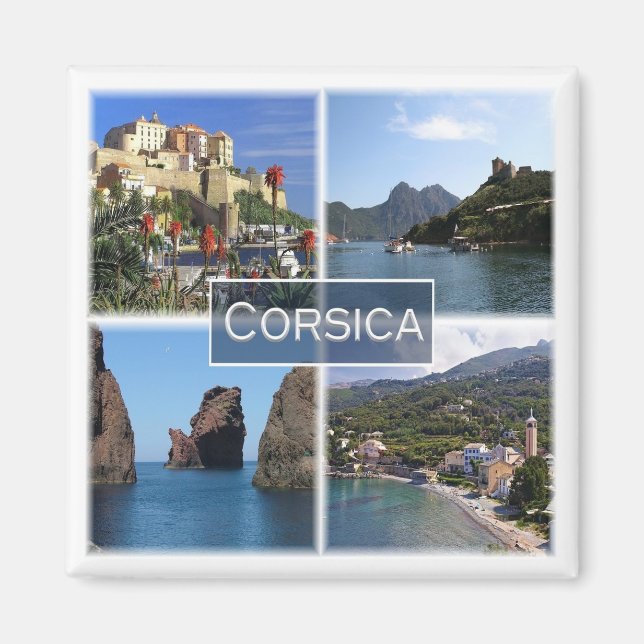 zFR005 CALVI Corse Korsika, Kühlschrank Magnet (Vorne)