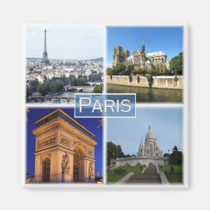zFR031 PARIS, Frankreich, Kühlschrank Magnet