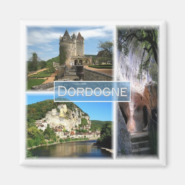 zFR033 DORDOGNE, Frankreich, Kühlschrank Magnet (Vorne)