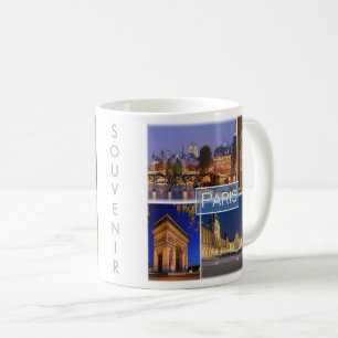 zFR034 PARIS die Hauptstadt Frankreichs, Kaffeetasse