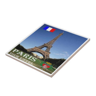 zFR067 EIFFEL TOWER Paris, Frankreich, Fliese