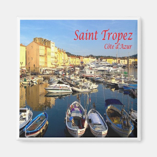 zFR078 SAINT TROPEZ Französische Riviera, Frankrei Magnet (Vorne)