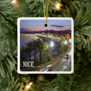 zFR085 NICE NIZZA Französische Riviera, Frankreich Keramikornament