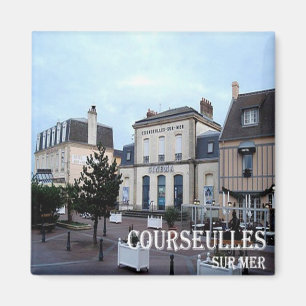 zFR098 COURSEULLES SUR MER, Côte d'Azur, Kühlschra Magnet
