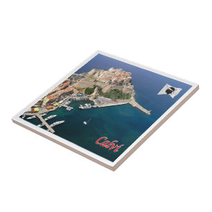 zFR121 CALVI panorama, Korsika, Fliese