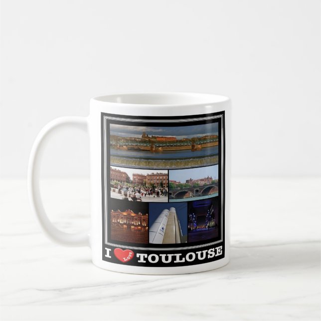 zFR137 TOULOUSE "I Liebe", Frankreich, Kaffeetasse (Links)