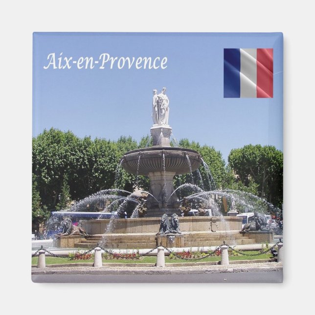 zFR141 AIX EN PROVENCE, Frankreich, Kühlschrank Magnet (Vorne)
