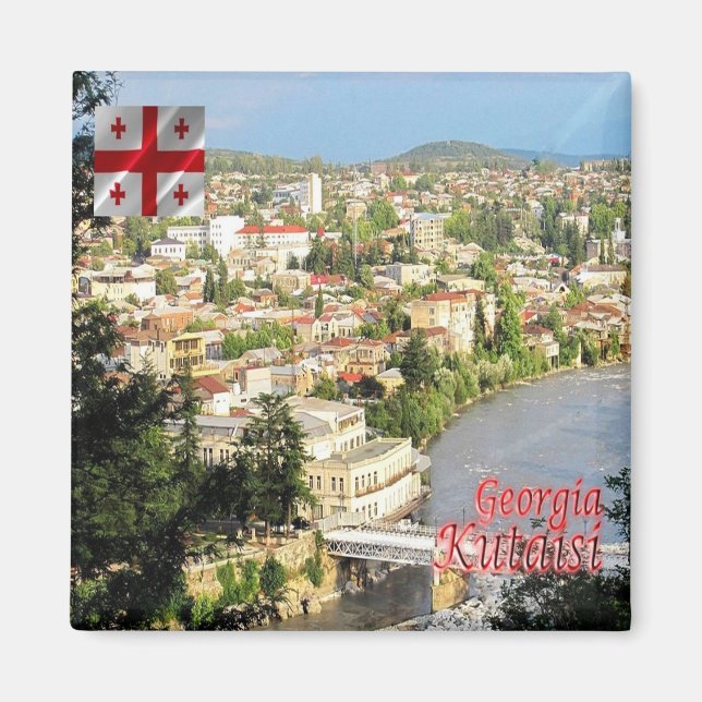 zGE006 KUTAISI, Georgien, Asien, Kühlschrank Magnet (Vorne)