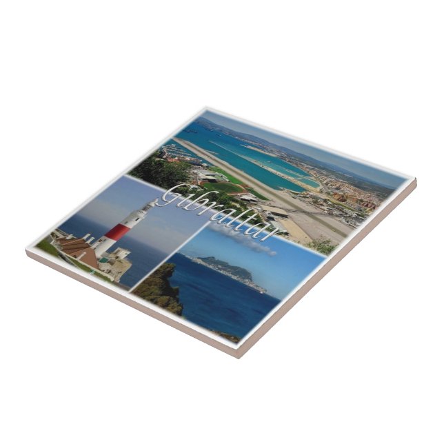 zGI003 GIBRALTAR Der Leuchtturm, Europa, Fliese (Seite)
