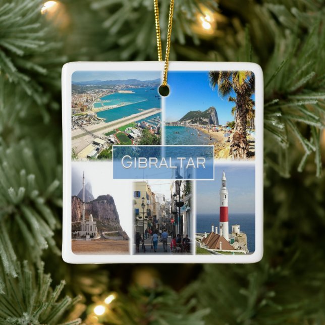 zGI004 GIBRALTAR, Europa, Keramikornament (Baum)