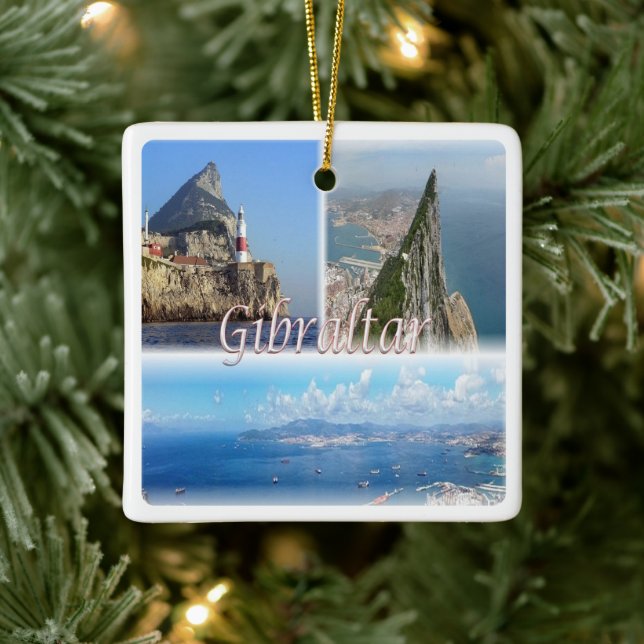 zGI005 GIBRALTAR, Europa, Keramikornament (Baum)