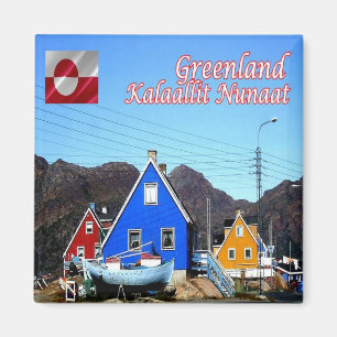 zGL008 KALAALLIT NUNAAT, Grönland, Kühlschrank Magnet
