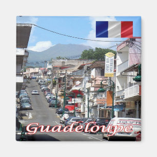 zGP006 GUADELOUPE, Basse-Terre, Amerika, Kühlschra Magnet