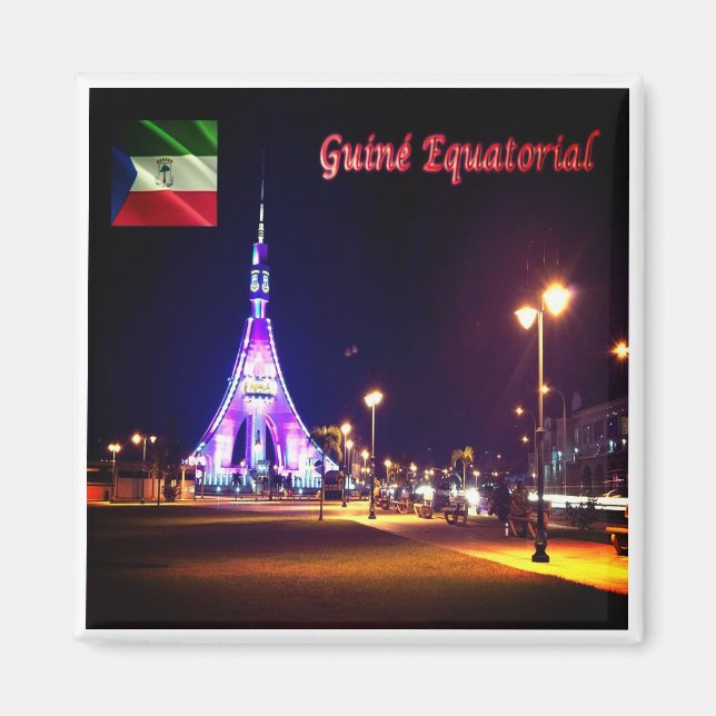 zGQ003 BATA, Afrika, Freedom Tower, Kühlschrank Magnet (Vorne)