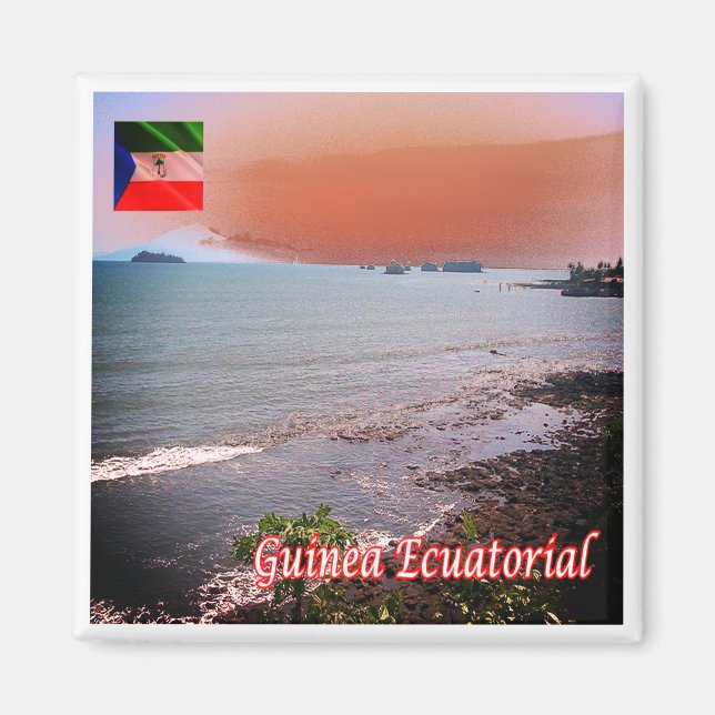 zGQ005 EQUATORIALE GUINEA, Panorama, Afrika, Kühls Magnet (Vorne)